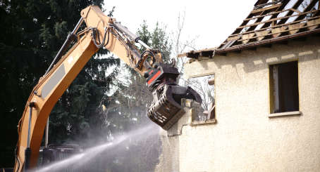 démolition de bâtiments mons