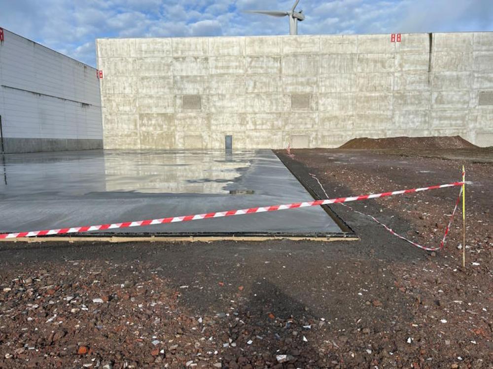 Travaux de terrassement à Tournai